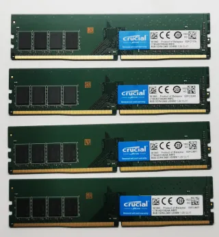 4x8GB Crucial Micron DDR4 RAM 
