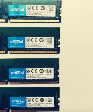 4x8GB Crucial Micron DDR4 RAM 