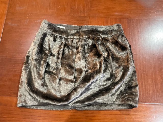 Falda Hakei Marrón Terciopelo Talla S