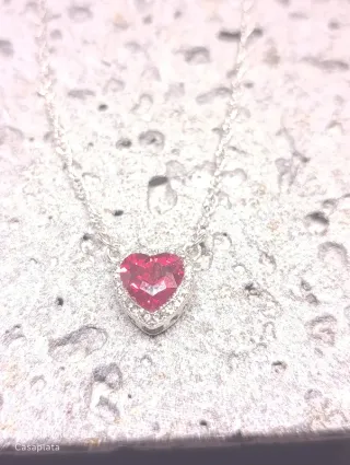 Colgante doble, parejas; Corazón y Daga CH221