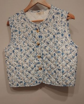 Chaleco Acolchado Floral 