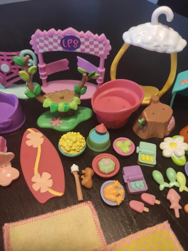 Lote accesorios originales Littlest Pet Shop LPS 