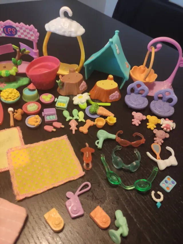 Lote accesorios originales Littlest Pet Shop LPS 