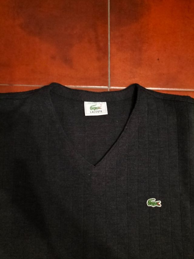Camisola Lacoste Cinza Masculina Tamanho Xl
