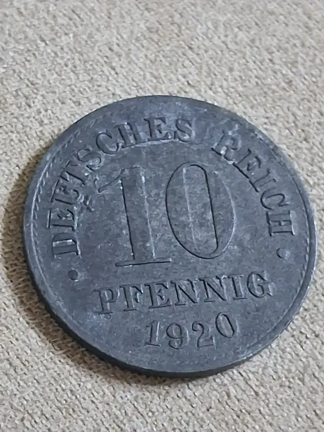 Moneta Germania 10 Pfennig 1920