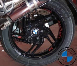 2 Tapas Embellecedor Moto Logo BMW Llanta y Cardán