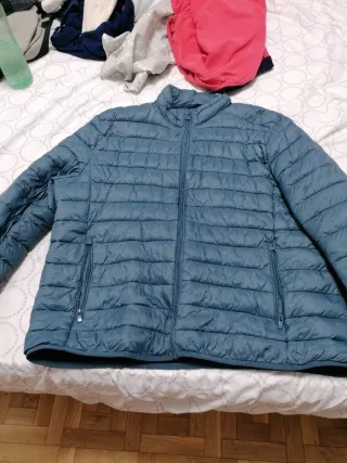 Abrigo plumas azul talla XXL