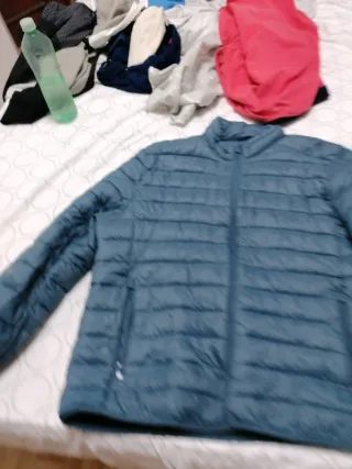 Abrigo plumas azul talla XXL