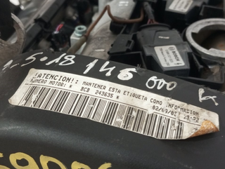 MOTOR COMPLETO SEAT TOLEDO (1M2) BCB BCB
