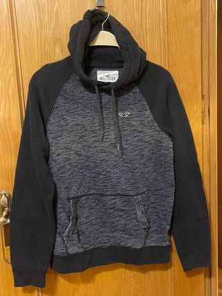 Sudadera Hollister Negra y Gris