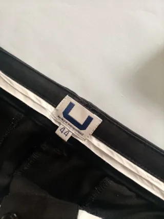 Pantalón Adolfo Domínguez Negro Talla 44