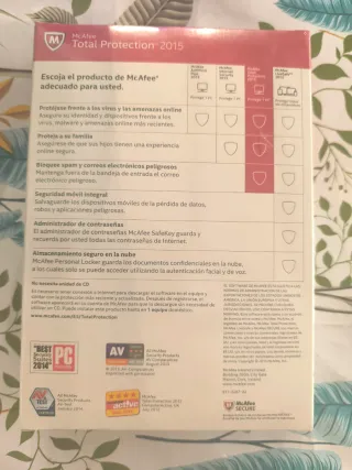 McAfee Total Protection 2015 Antivirus PC