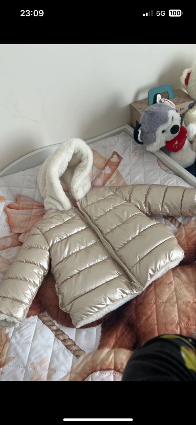 Giubbino bambina 1 anno reversibile