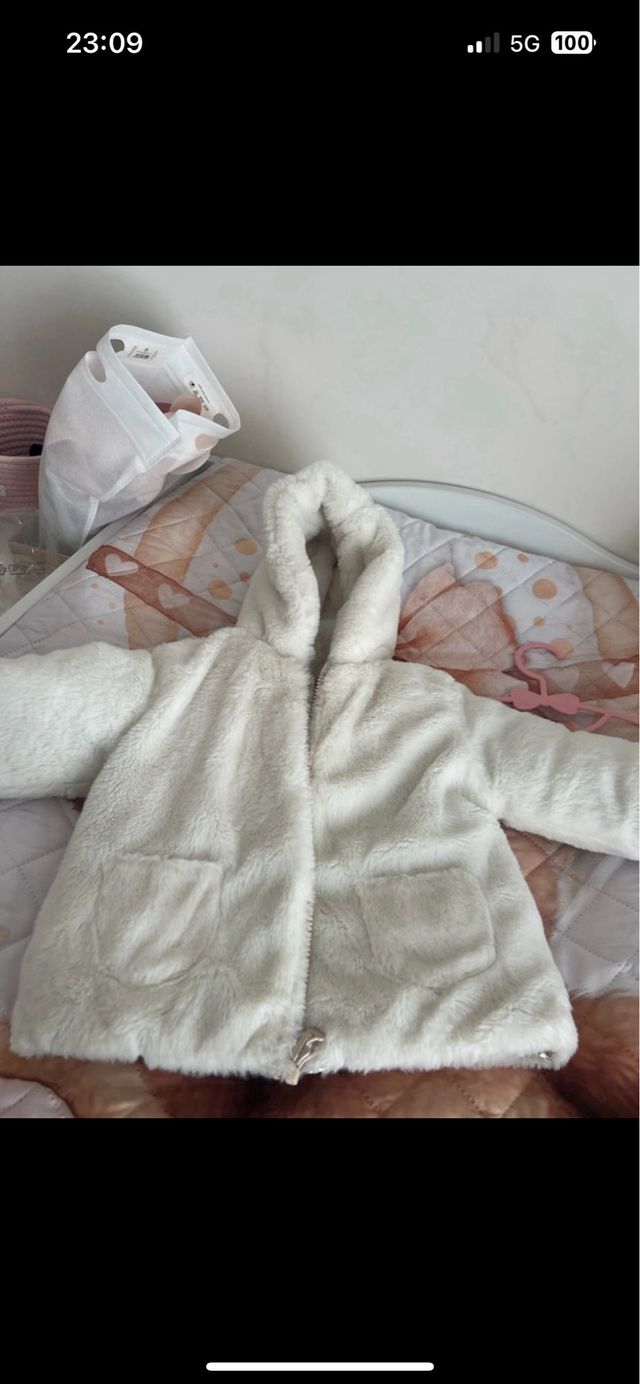 Giubbino bambina 1 anno reversibile