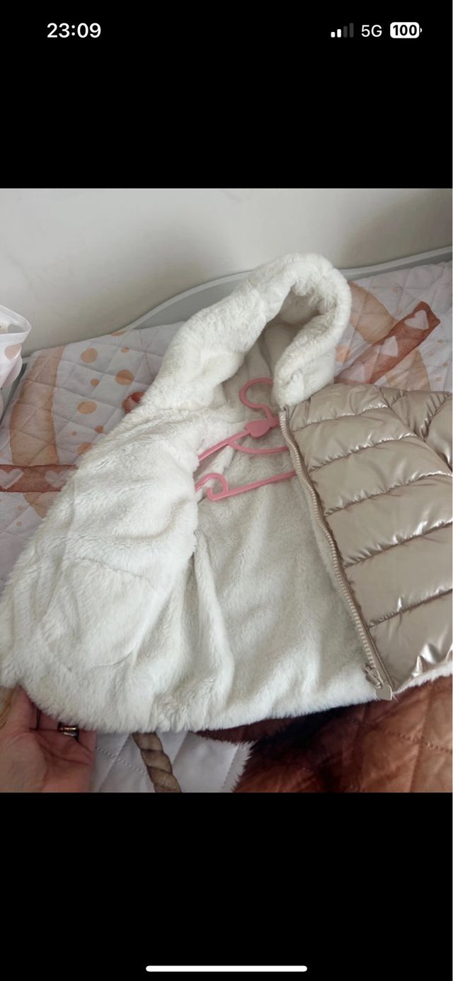 Giubbino bambina 1 anno reversibile