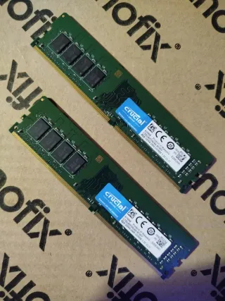 2x Crucial 8GB DDR4 2400MHz Módulos RAM
