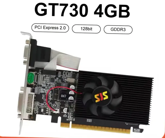 Tarjeta Gráfica GT730 4GB GDDR3 128bit