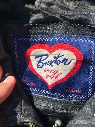 Chaqueta Cuero Brixton Negra 80s