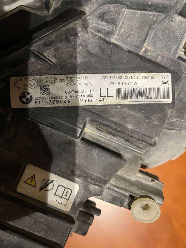 Faro Delantero Derecho BMW Serie 3 F30