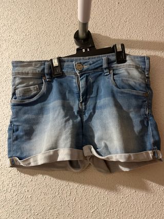 Shorts vaqueros azules mujer