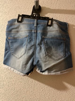 Shorts vaqueros azules mujer