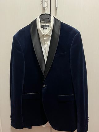Traje Zara Azul Marino