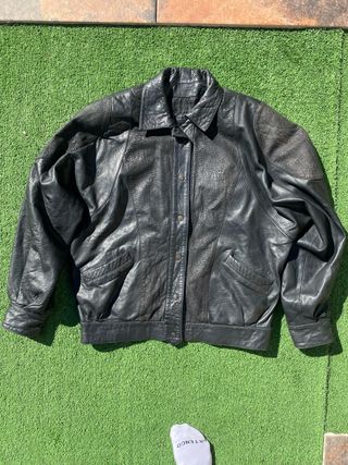 Chaqueta Cuero Arturo Valls Negra