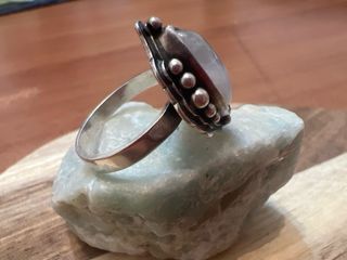 Anillo Plata Piedra Luna Marquise