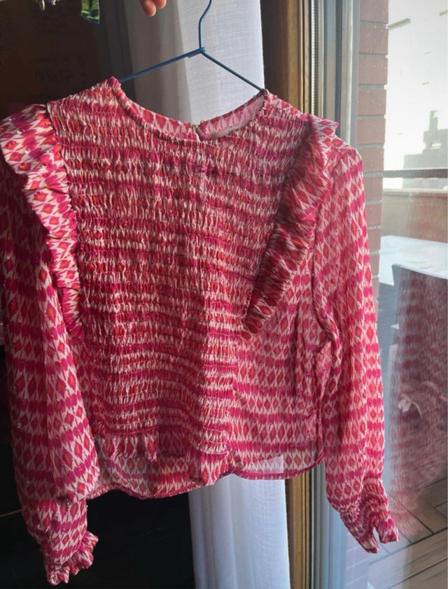 Blusa estampada rosa