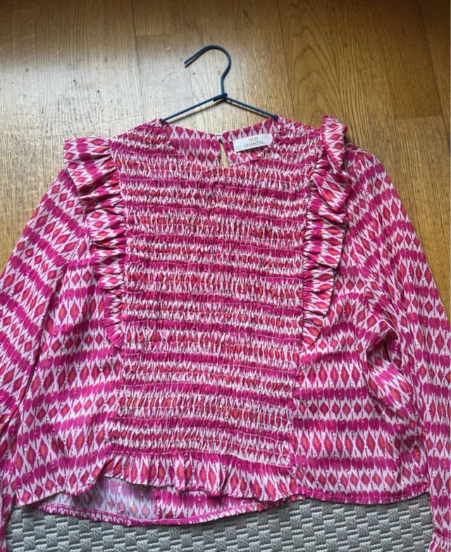 Blusa estampada rosa