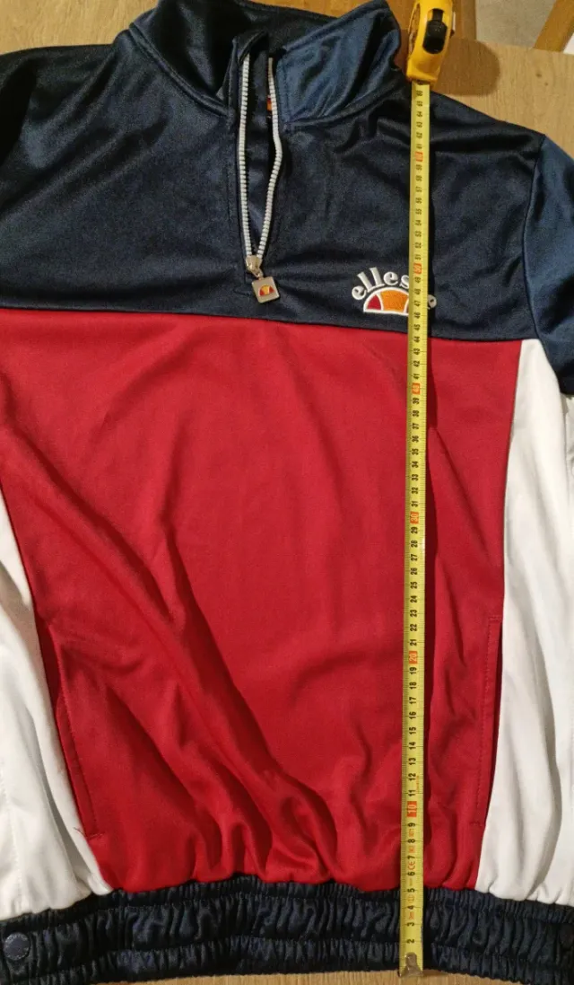 Sudadera vintage Ellesse azul y roja