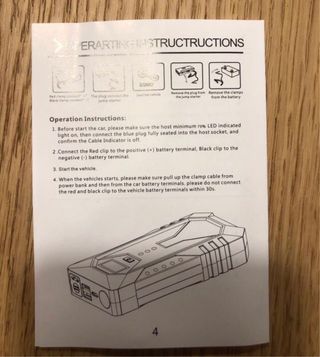 Arrancador Nuevo de Coche Portátil Jump Starter 