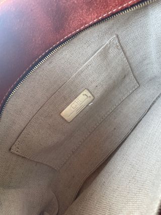 Bolso Carolina Herrera CH Suede Marrón