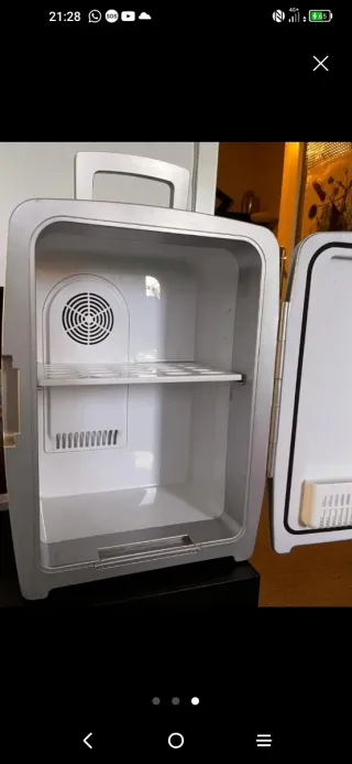 PRECIOSA NEVERA PLATEADO ELEGANTE SILVERCREST