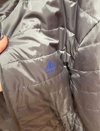 Chaquetón acolchado gris hombre