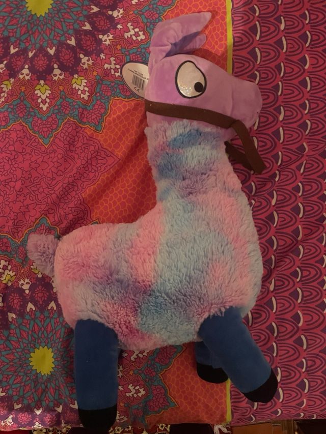 Peluche Llama Morado y Azul