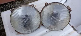 Coppia Fari Rotondi 500 d'Epoca