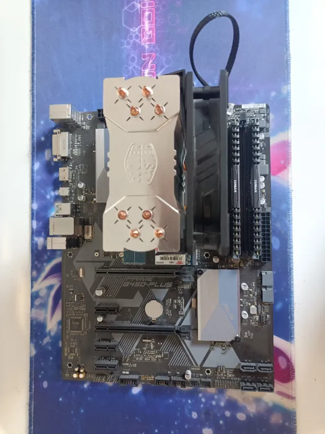 Placa Base ASUS B450, procesador y ram 16gb