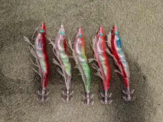 Pack 5 señuelos de pesca para calamar