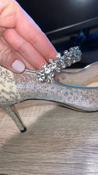 Zapatos Jimmy Choo Plataforma Cristales