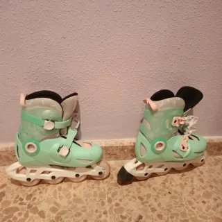 Patines en línea color verde menta 30/32