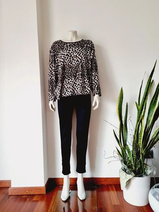 Springfield Pantalón T S 36 negro pitillo