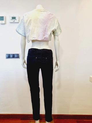 Springfield Pantalón T S 36 negro pitillo