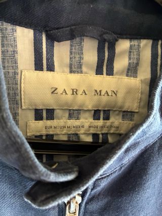 Chaqueta Zara Man Azul