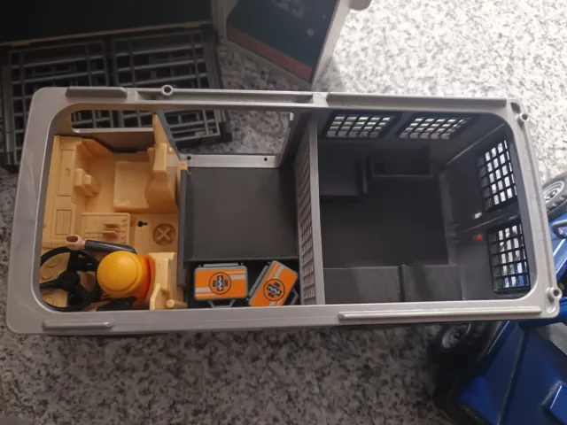 Playmobil Policía Helicóptero y Base