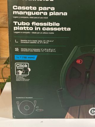 Rollo Manguera Plana Parkside 20m