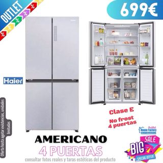 Americano Haier inox 4 puertas HCR3818ENMM 
