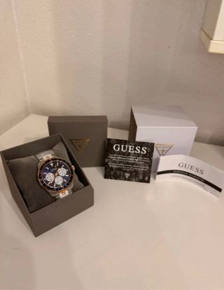 Reloj Guess Hombre negro y bronce