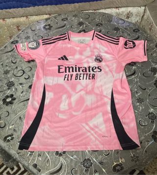 Camiseta Real Madrid Rosa Adidas Talla M