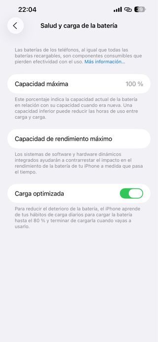 iPhone 13 Pro Max 128GB Plata Batería 100%